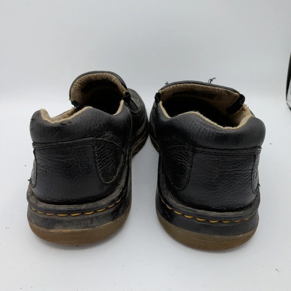 Dr. Martens 11198 Mens Black Leather Slip On Loafers Size 12 UK 11 AirWair Shoes